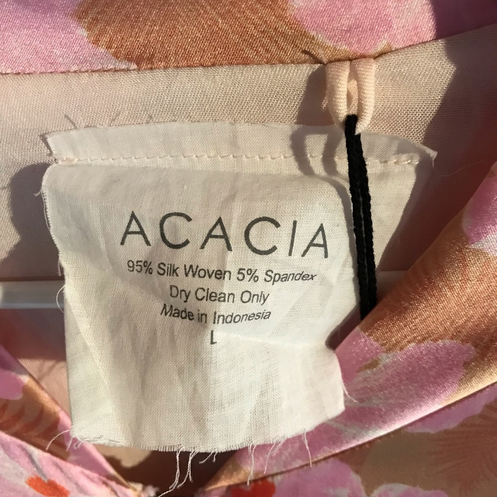 Acacia Swimwear Bomber Jacket Capsule Mahalo L NWT - Picture 6 of 7